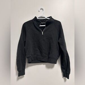 Frank & Oak Cropped 1/4 Zip Hoodie